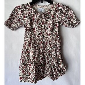 Old Navy Girls Dress Floral Printed Short‎ Sleeves Size XS